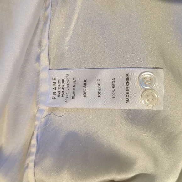 Frame 100% Silk blouse - Picture 3 of 5